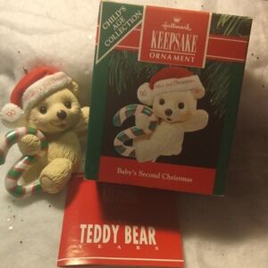 Hallmark Keepsake Ornament Baby's Second Christmas 1990 (SKU 037)